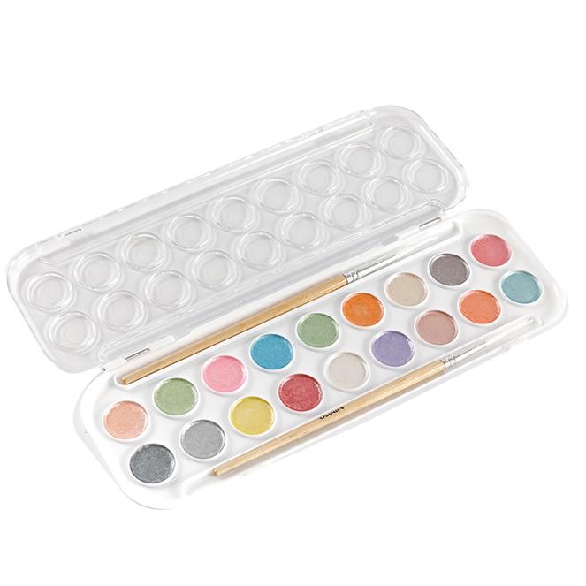 18-кольоровий металевий набір акварелей Perfect Travel Watercolor Set